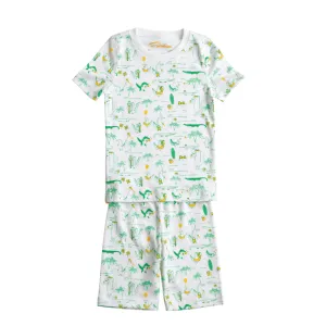 Alligators On Holiday Summer Pajamas