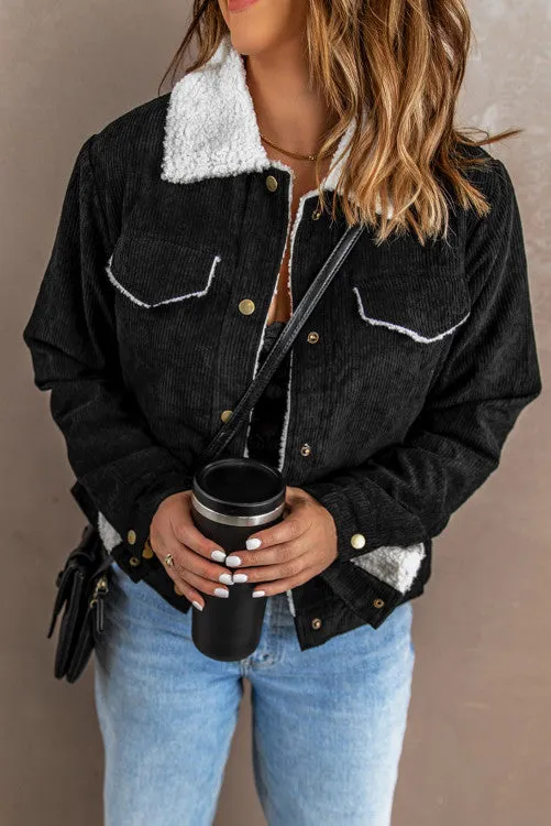 Big Plans Sherpa Corduroy Jacket