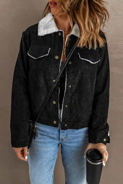 Big Plans Sherpa Corduroy Jacket