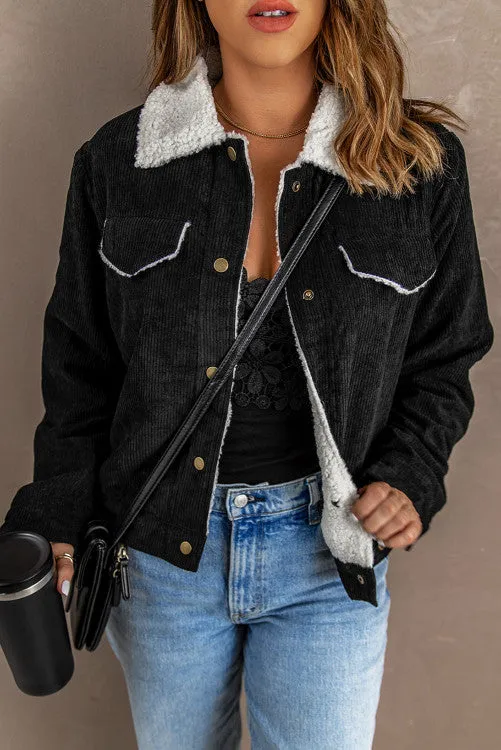 Big Plans Sherpa Corduroy Jacket