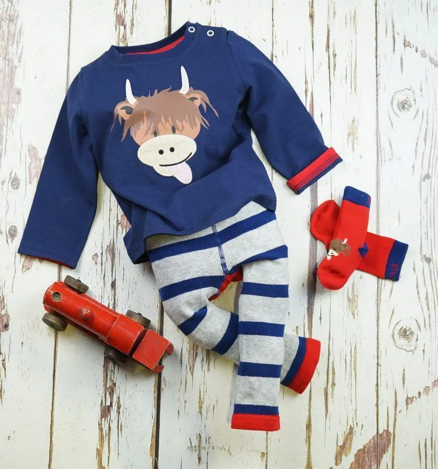 Blade and Rose Highland Cow Leggings 牛牛彈力嬰兒屁屁褲
