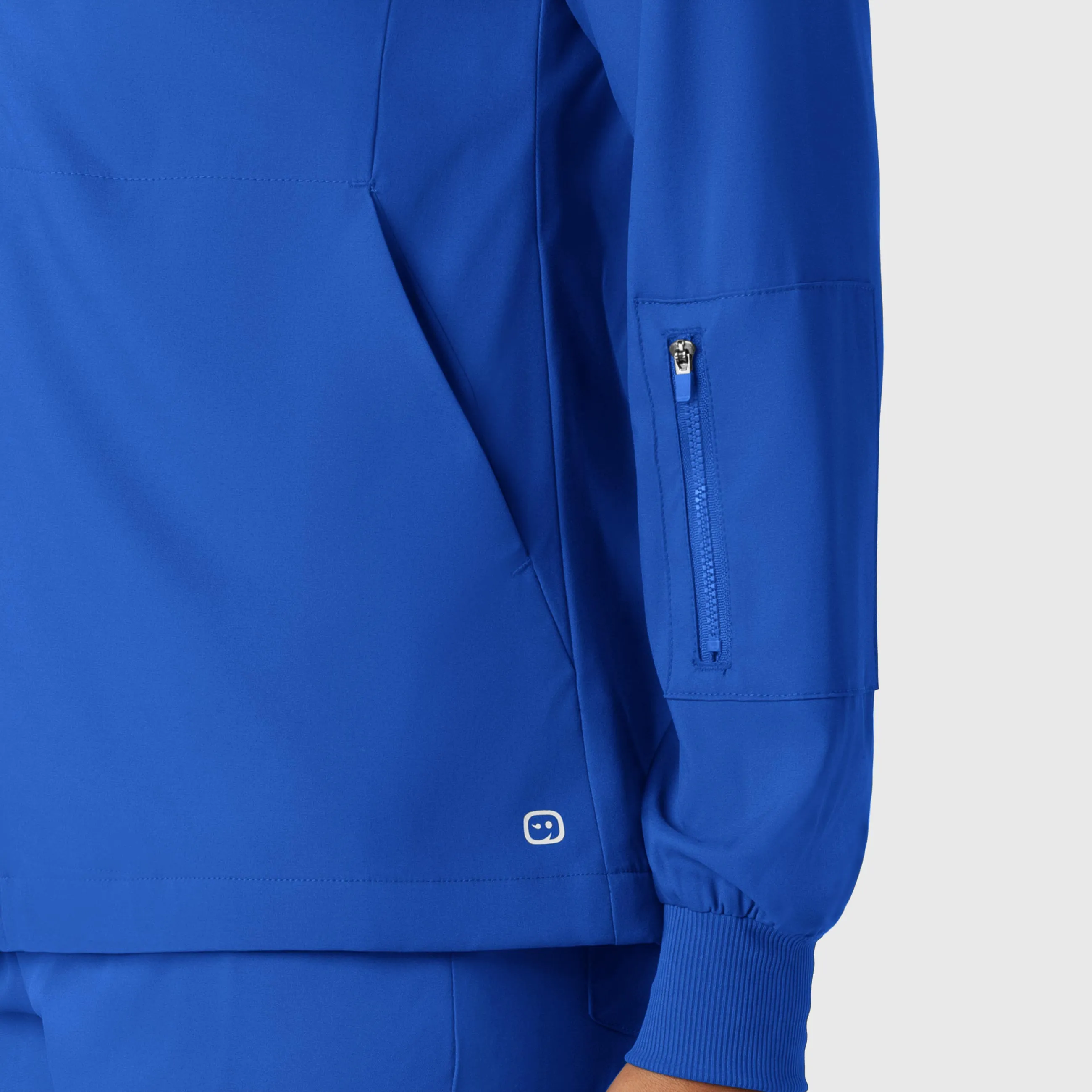 Boundless Women's Warm Up Scrub Jacket - Royal