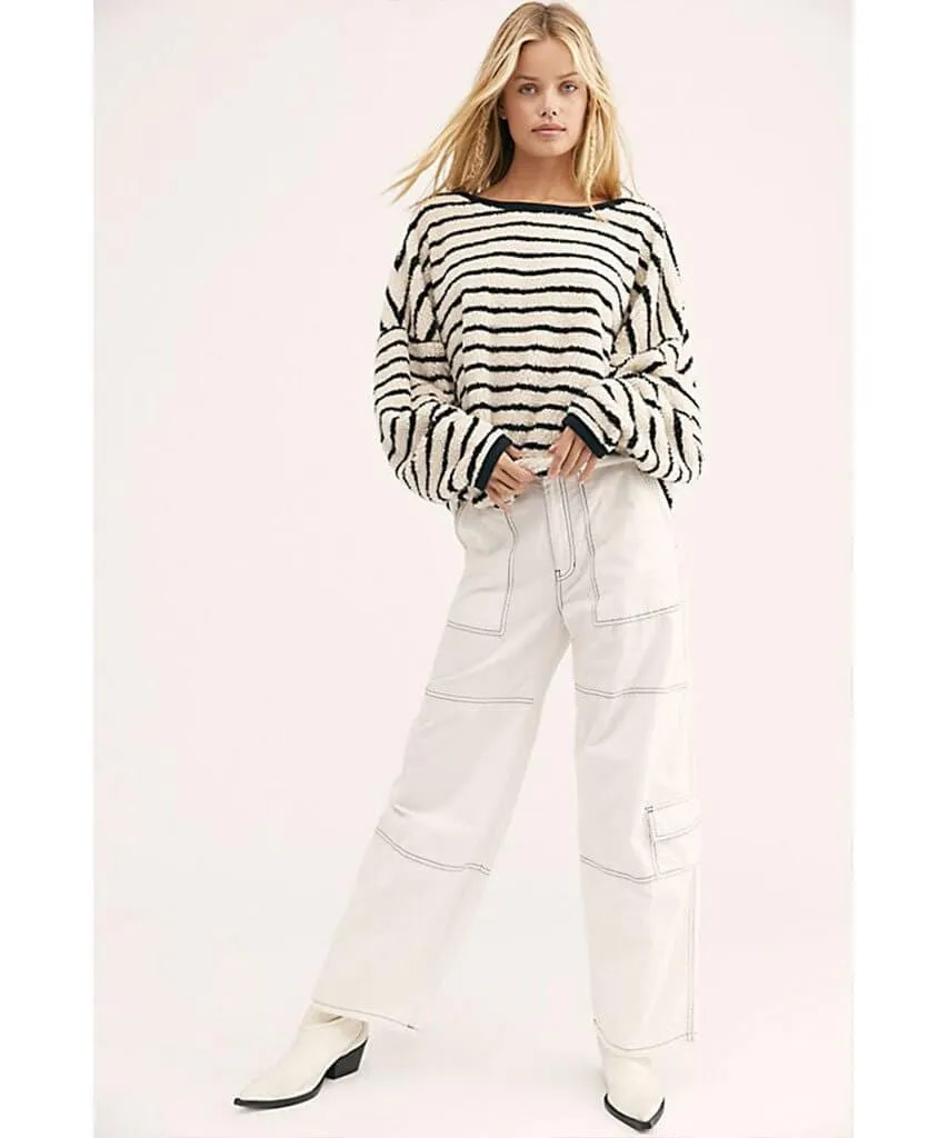 Breton Striped Pullover Black