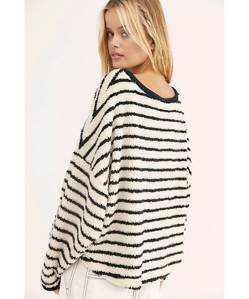 Breton Striped Pullover Black