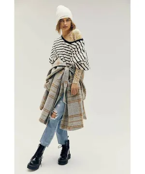 Breton Striped Pullover Black