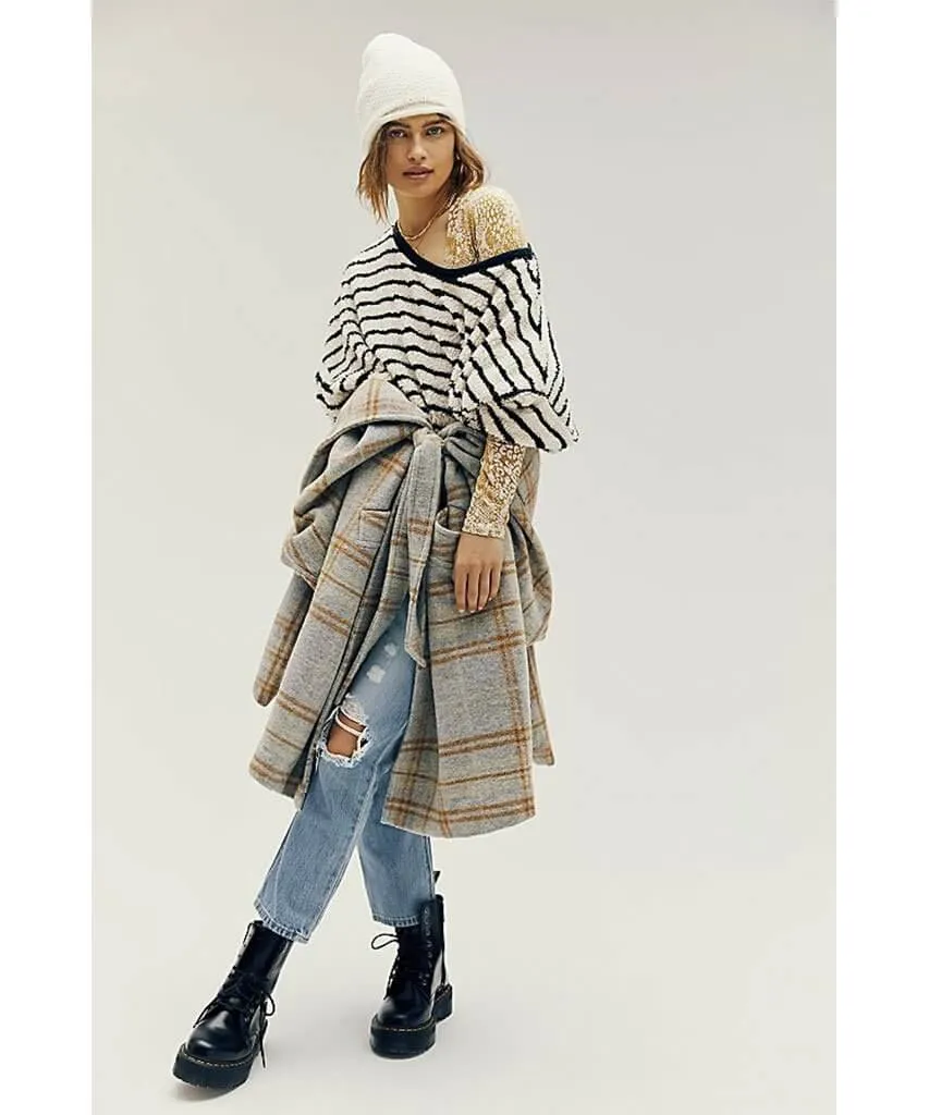 Breton Striped Pullover Black