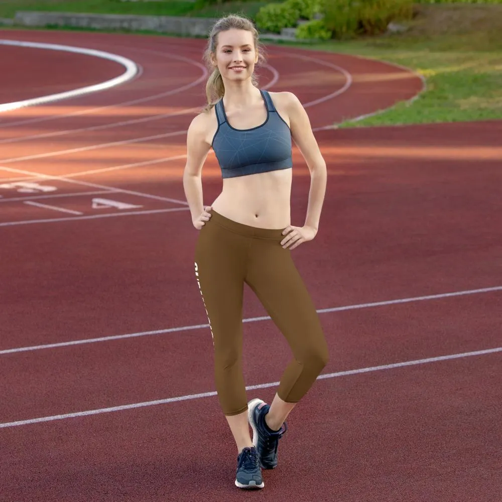 Brown SS Premium Standard ~ Capri Leggings