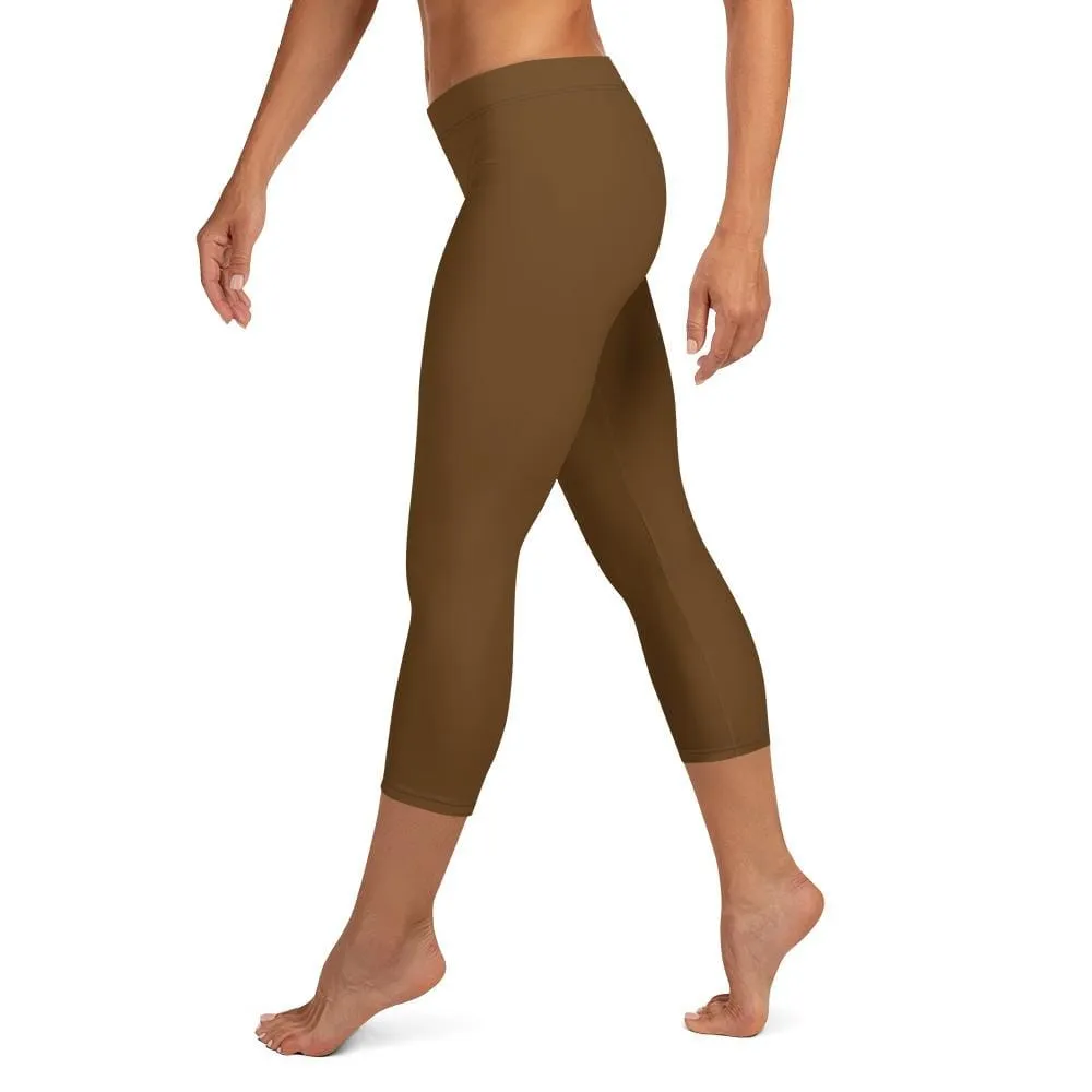 Brown SS Premium Standard ~ Capri Leggings