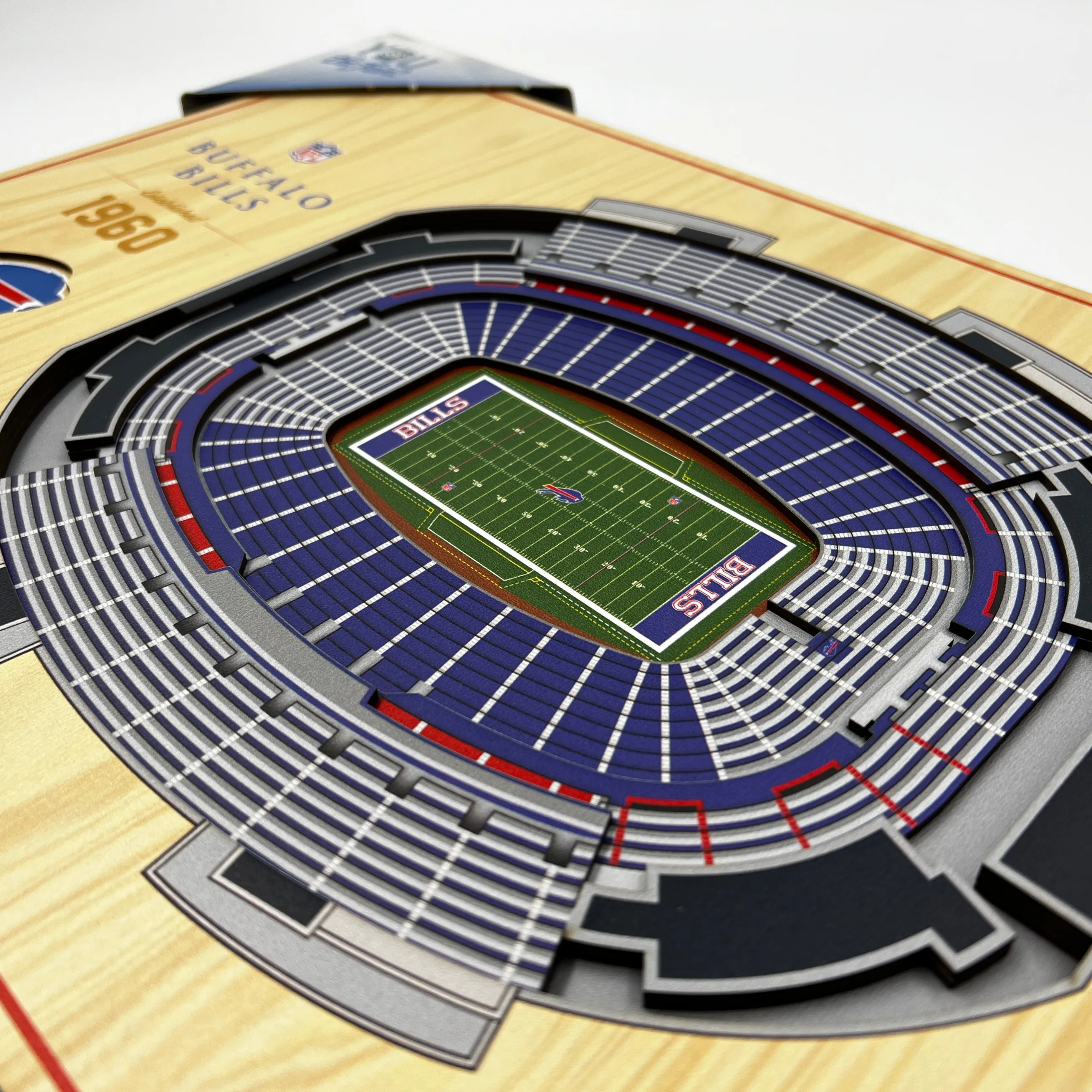 Buffalo Bills 3D Stadium Wood Wall Art