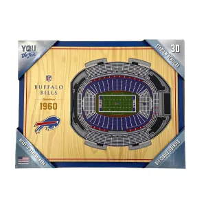 Buffalo Bills 3D Stadium Wood Wall Art