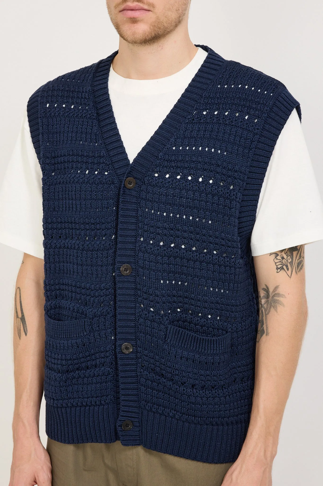 Cardigan Vest Navy