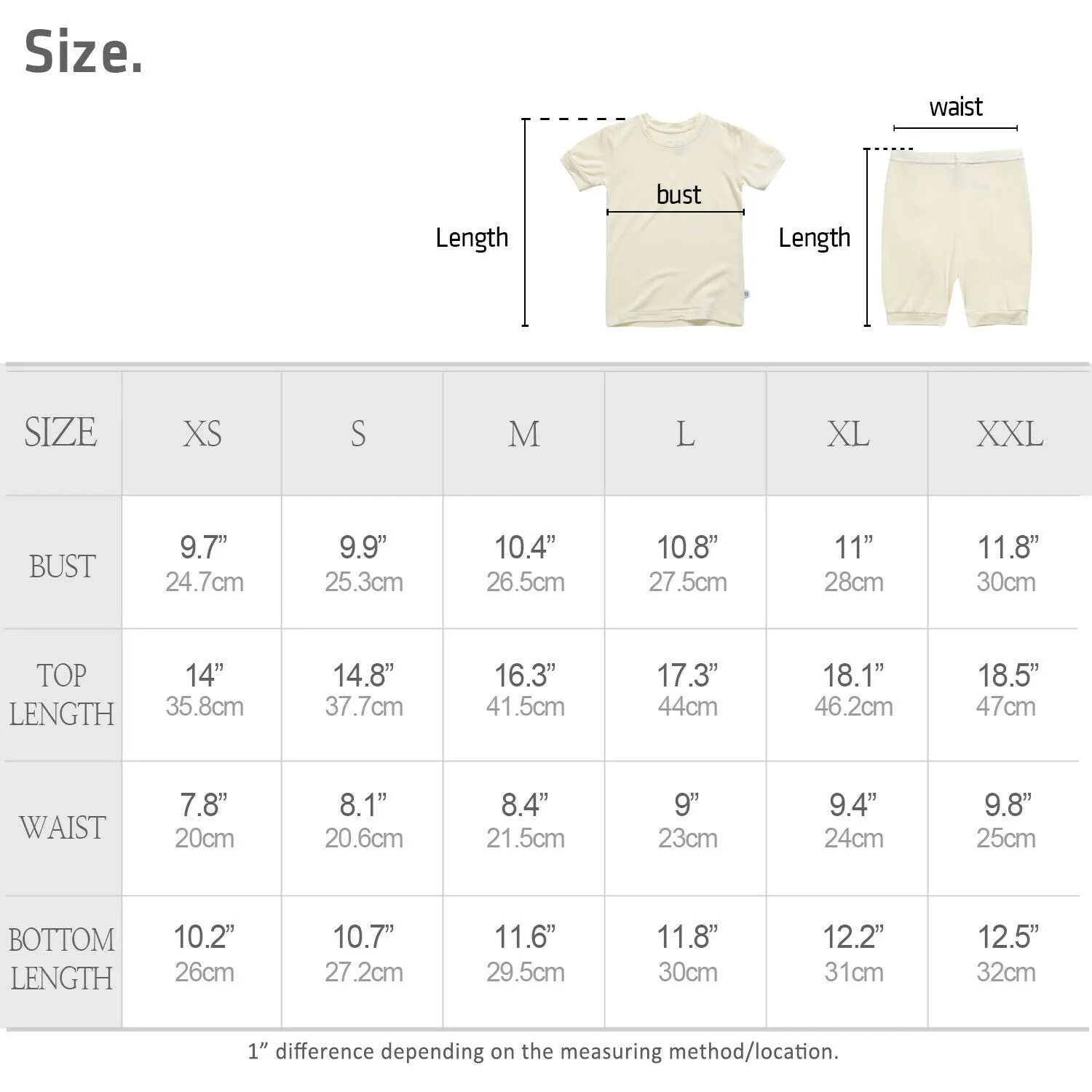 Colorful Charcoal Short Sleeve Pajamas