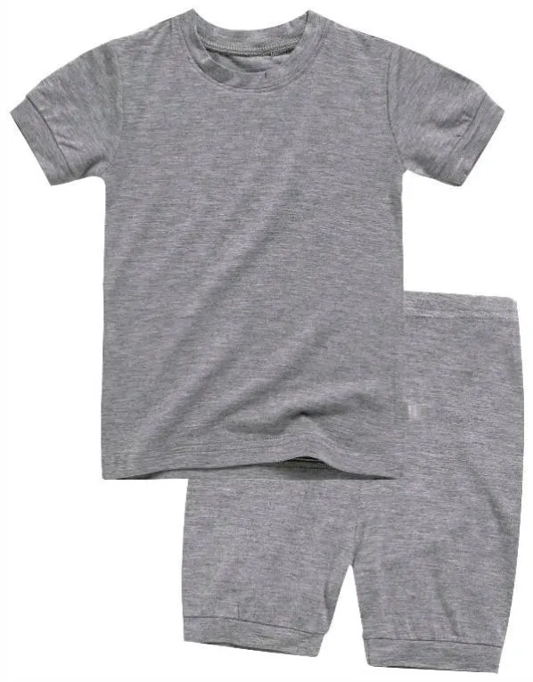 Colorful Grey Short Sleeve Pajamas