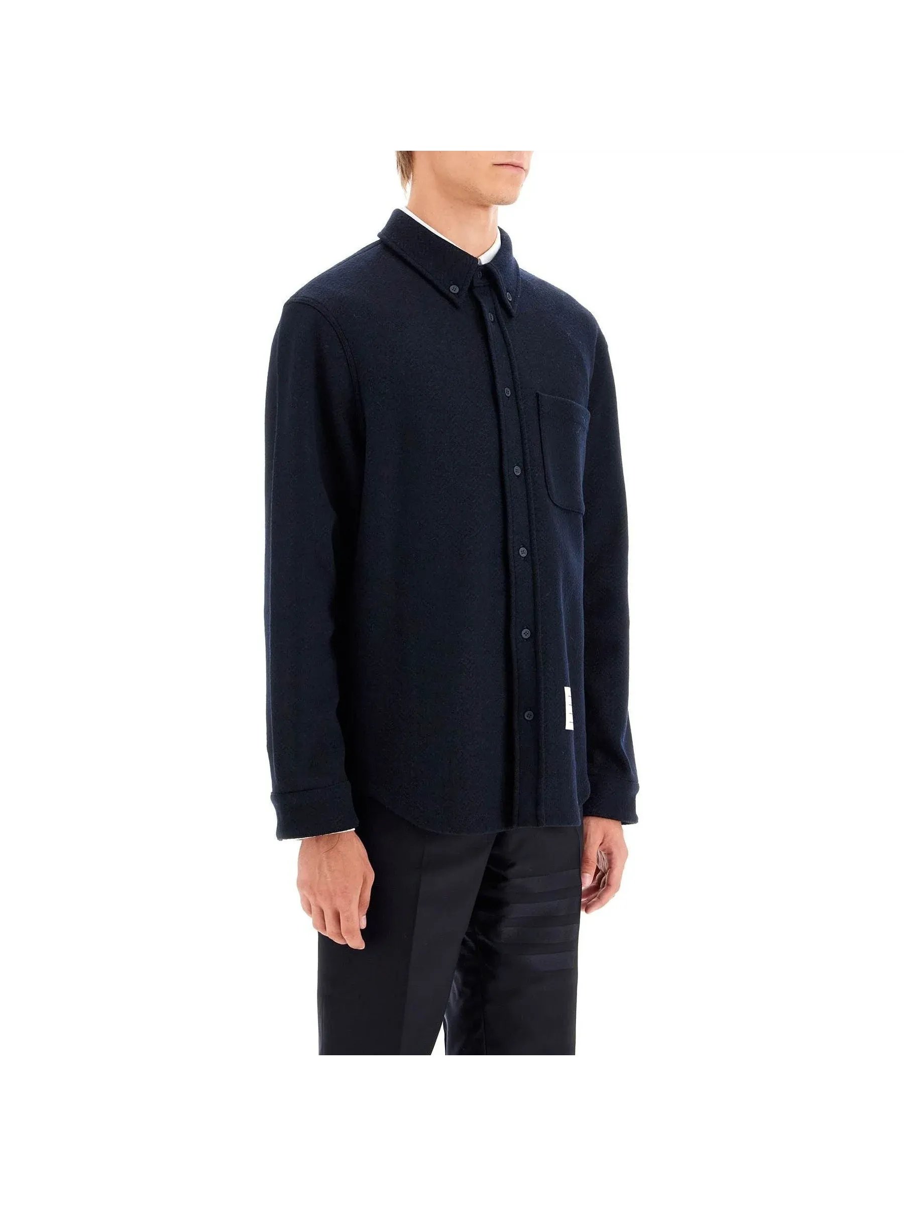 Herringbone Wool Overshirt