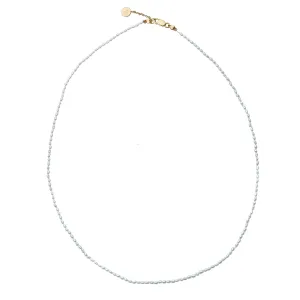 JW x House of Harris Rice Pearl Necklace in 10k Gold