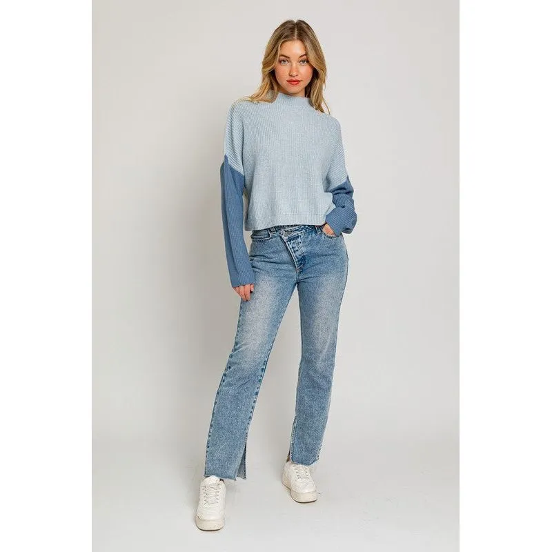 Love in the Air Color Block Oversize Sweater
