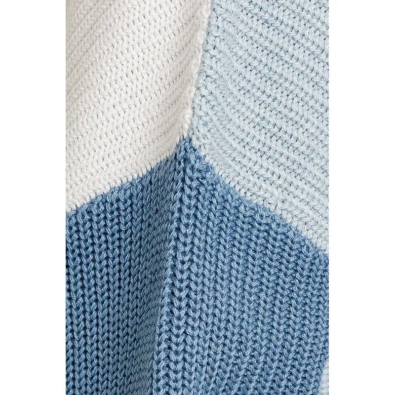 Love in the Air Color Block Oversize Sweater