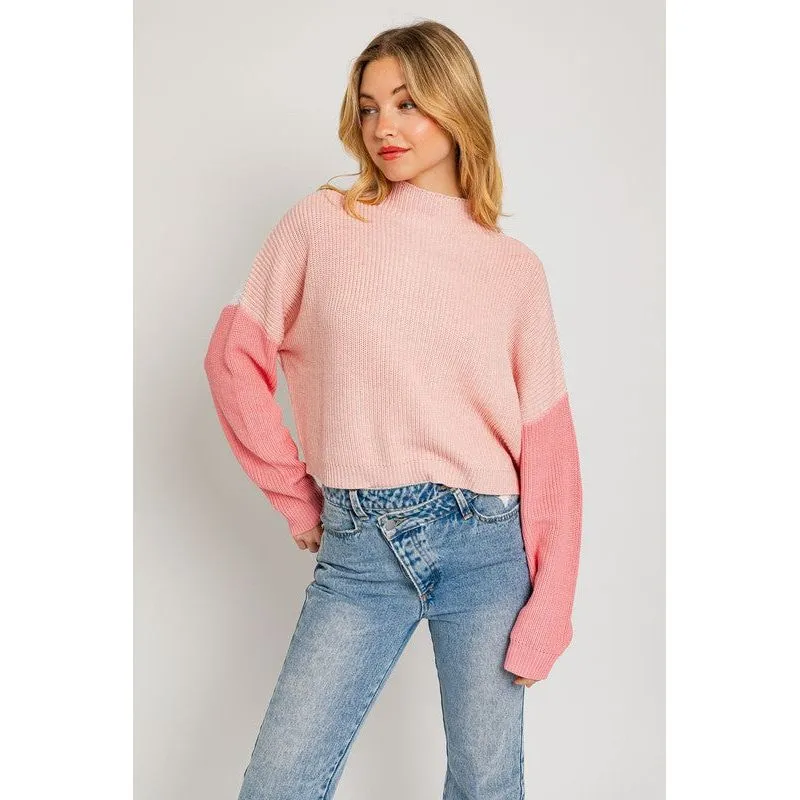 Love in the Air Color Block Oversize Sweater