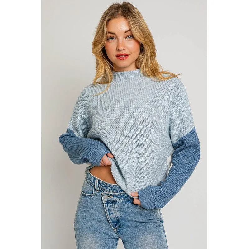 Love in the Air Color Block Oversize Sweater