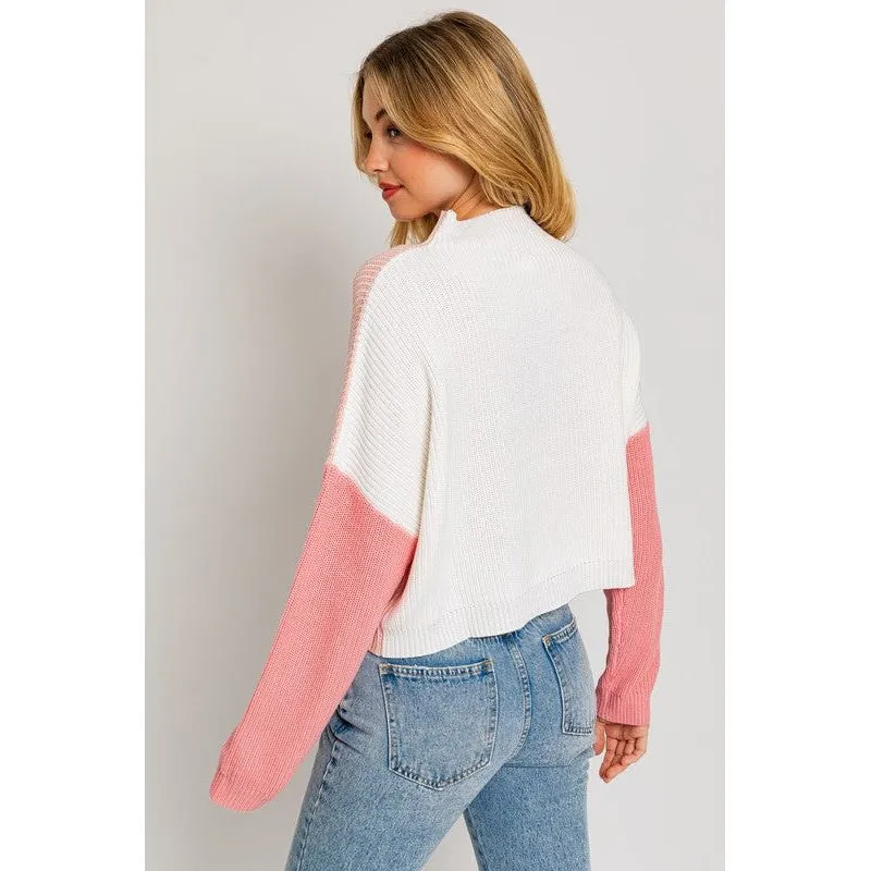 Love in the Air Color Block Oversize Sweater