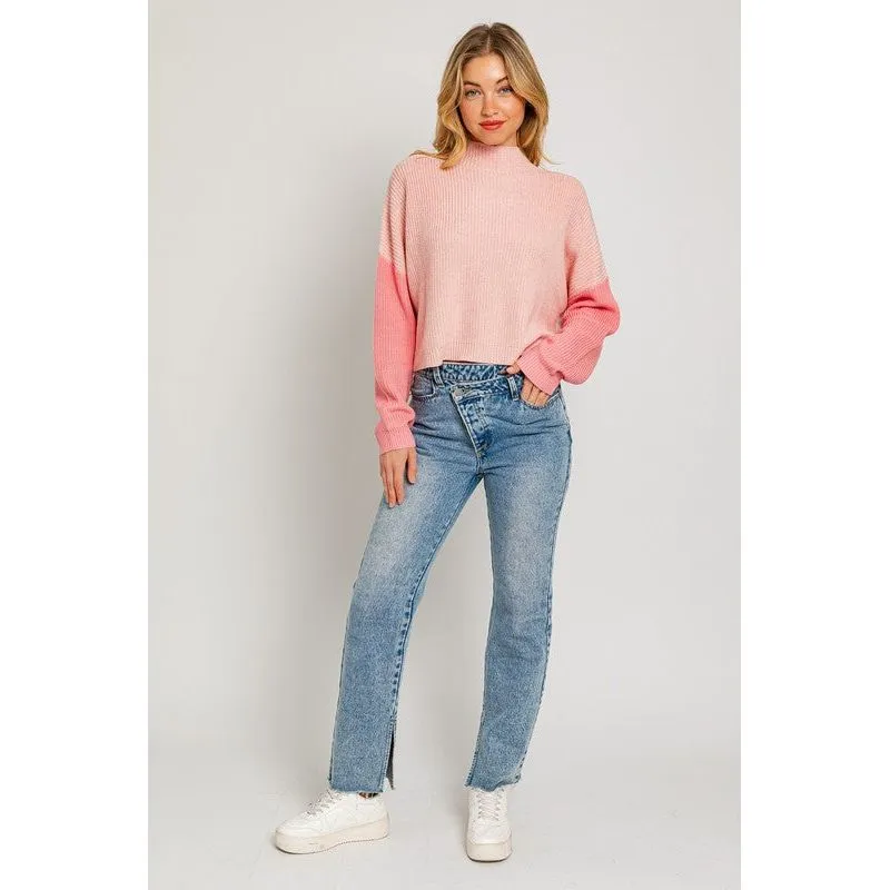 Love in the Air Color Block Oversize Sweater