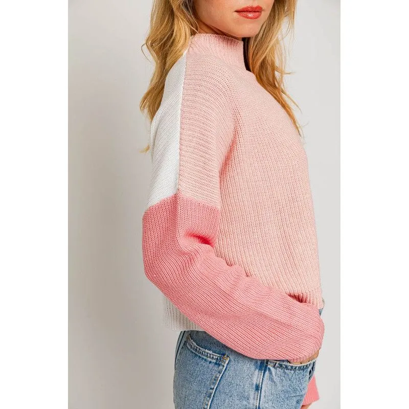 Love in the Air Color Block Oversize Sweater