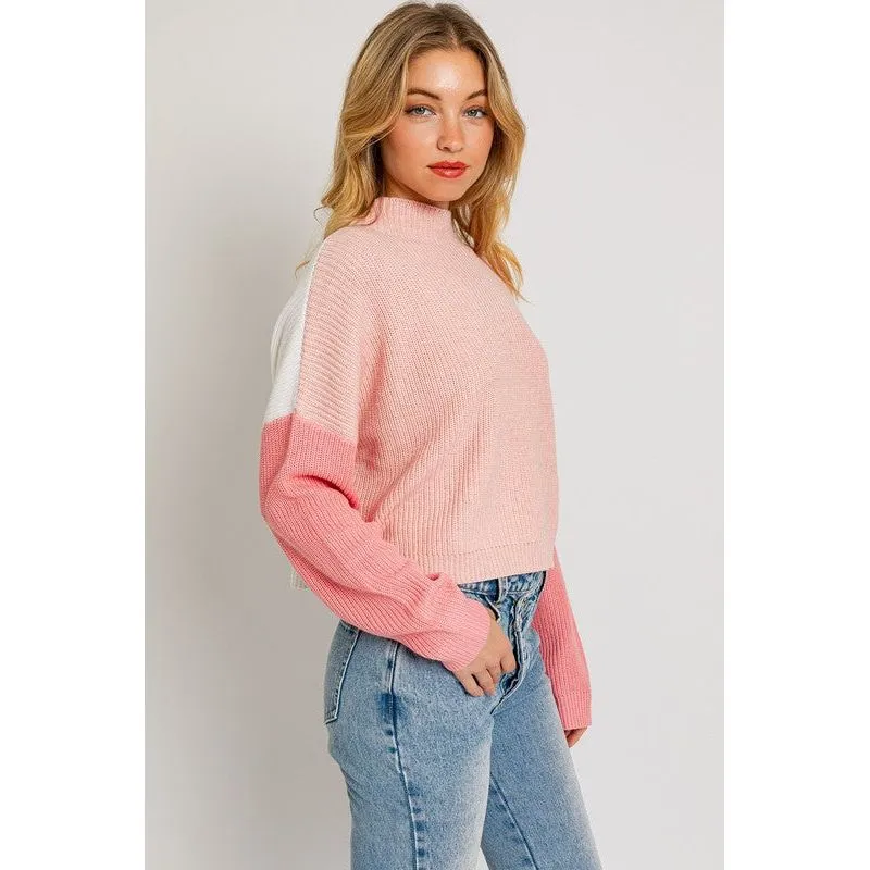 Love in the Air Color Block Oversize Sweater