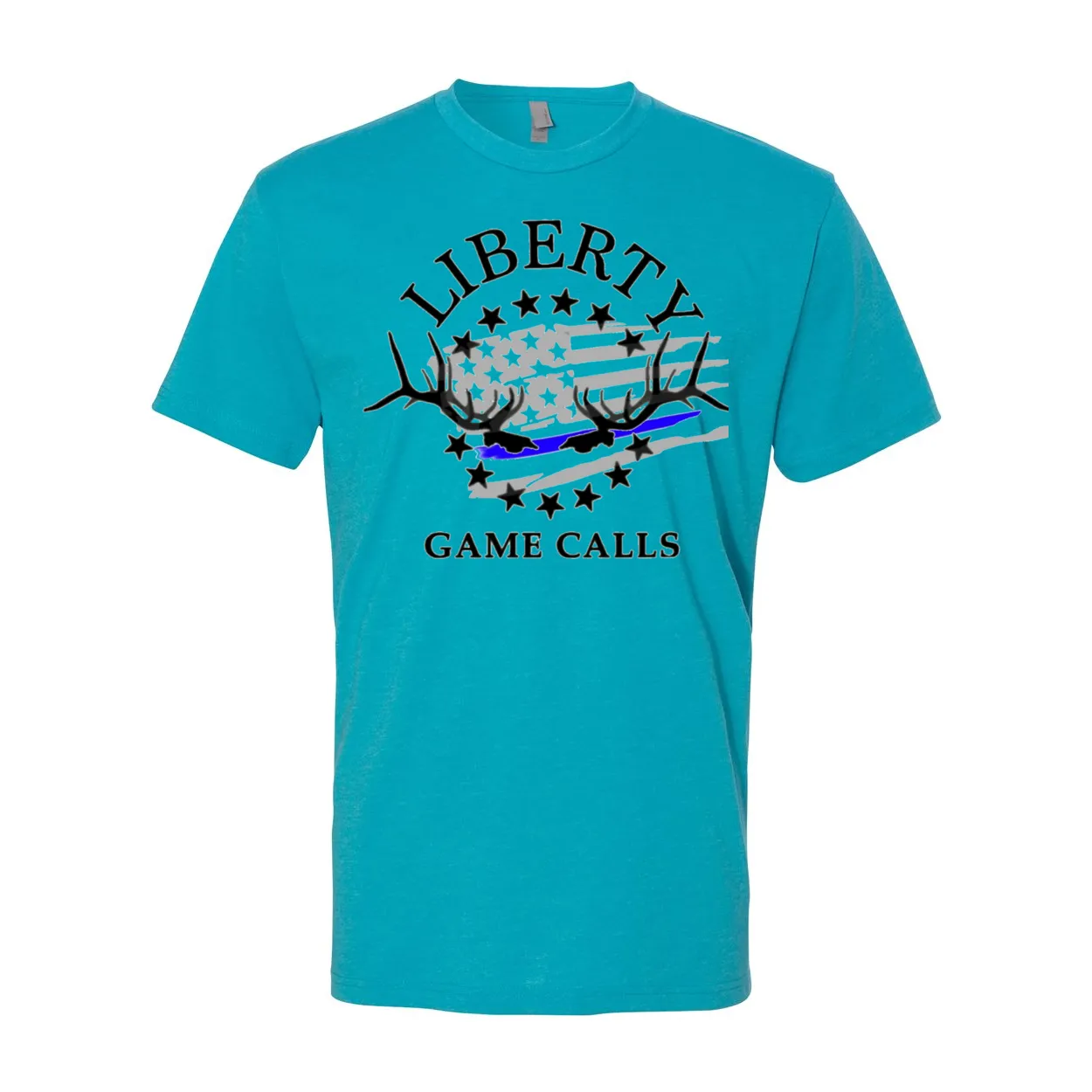 Men's T-Shirt: Thin Blue Line Flag Logo