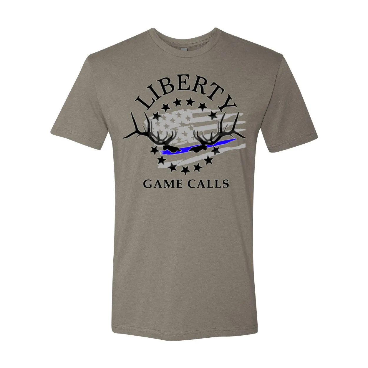 Men's T-Shirt: Thin Blue Line Flag Logo