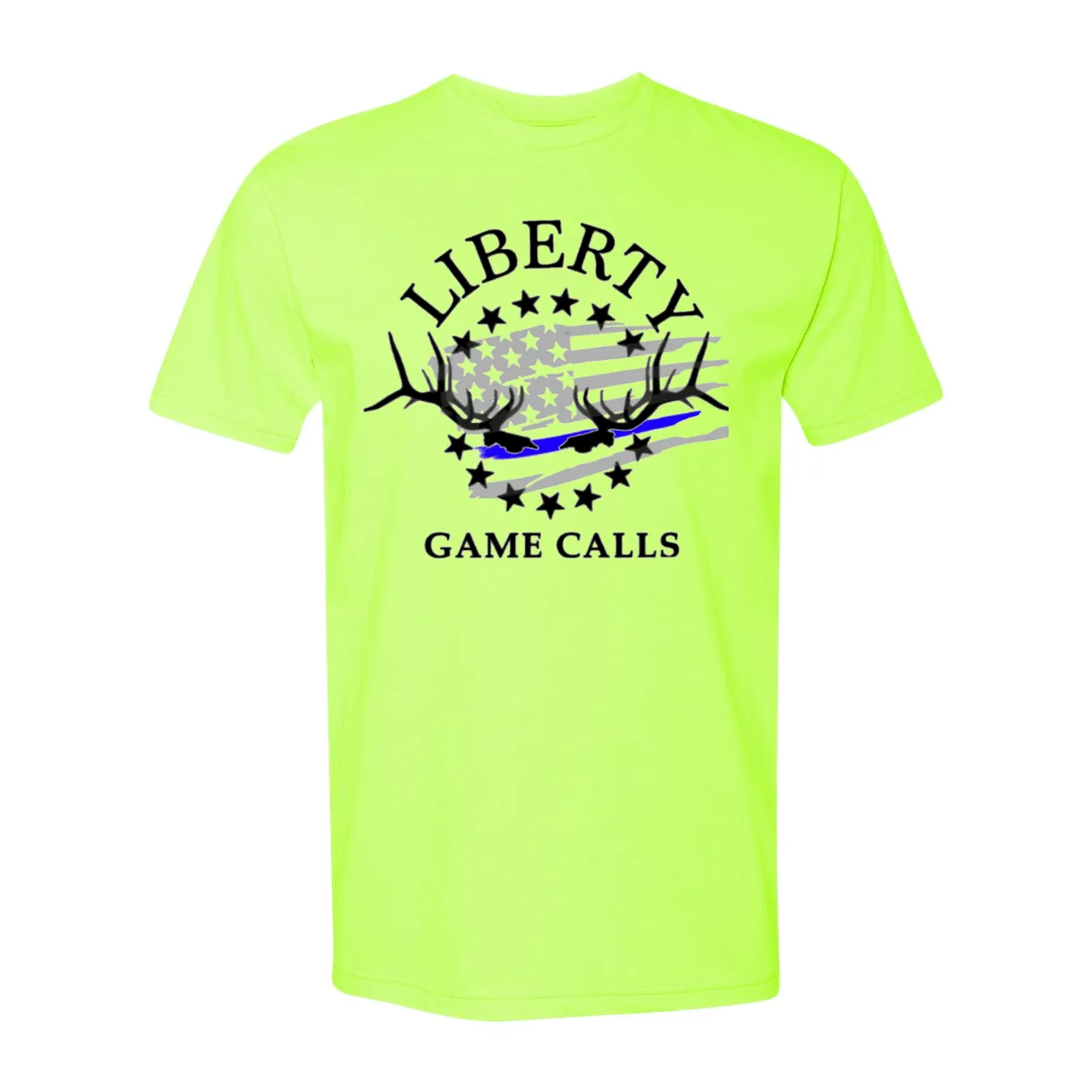 Men's T-Shirt: Thin Blue Line Flag Logo