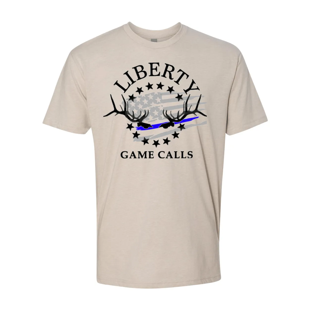 Men's T-Shirt: Thin Blue Line Flag Logo