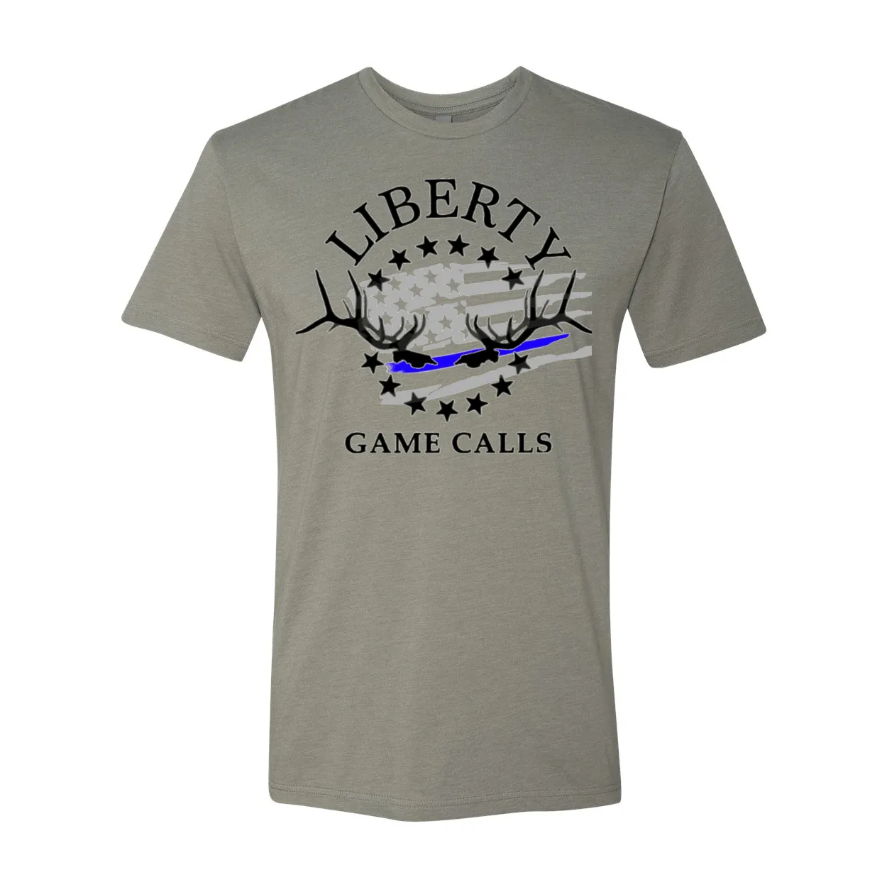 Men's T-Shirt: Thin Blue Line Flag Logo
