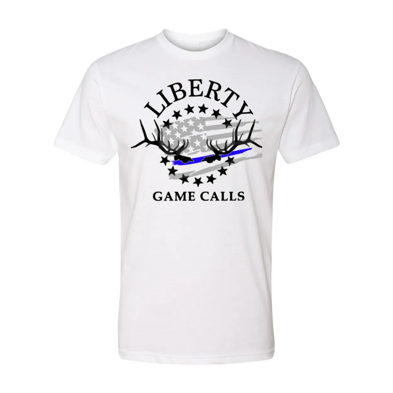 Men's T-Shirt: Thin Blue Line Flag Logo
