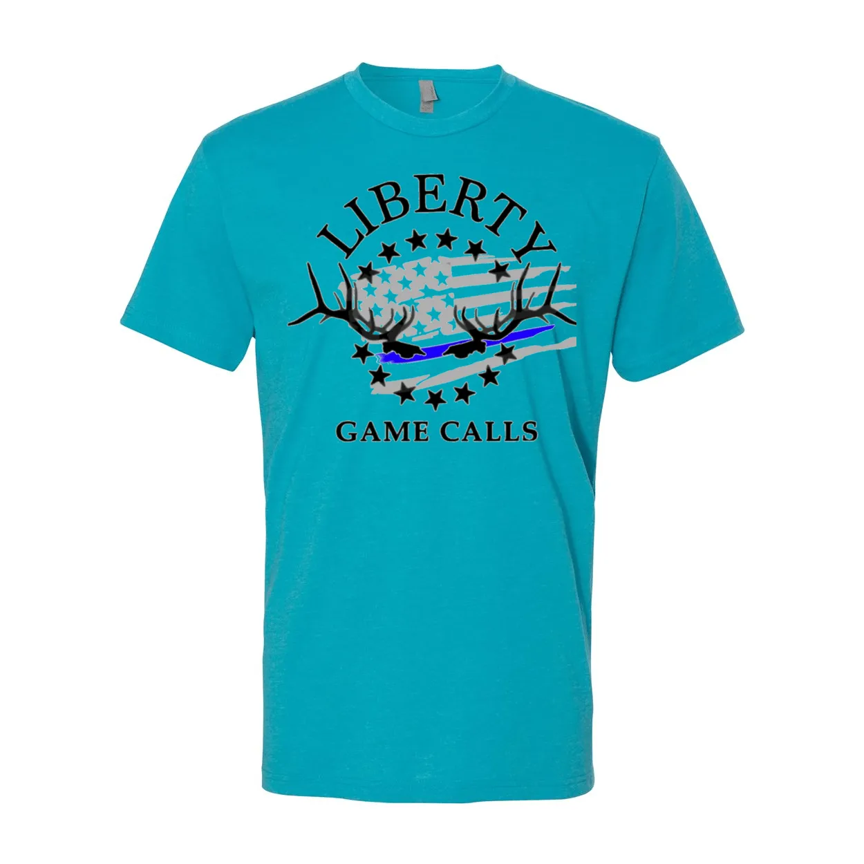 Men's T-Shirt: Thin Blue Line Flag Logo