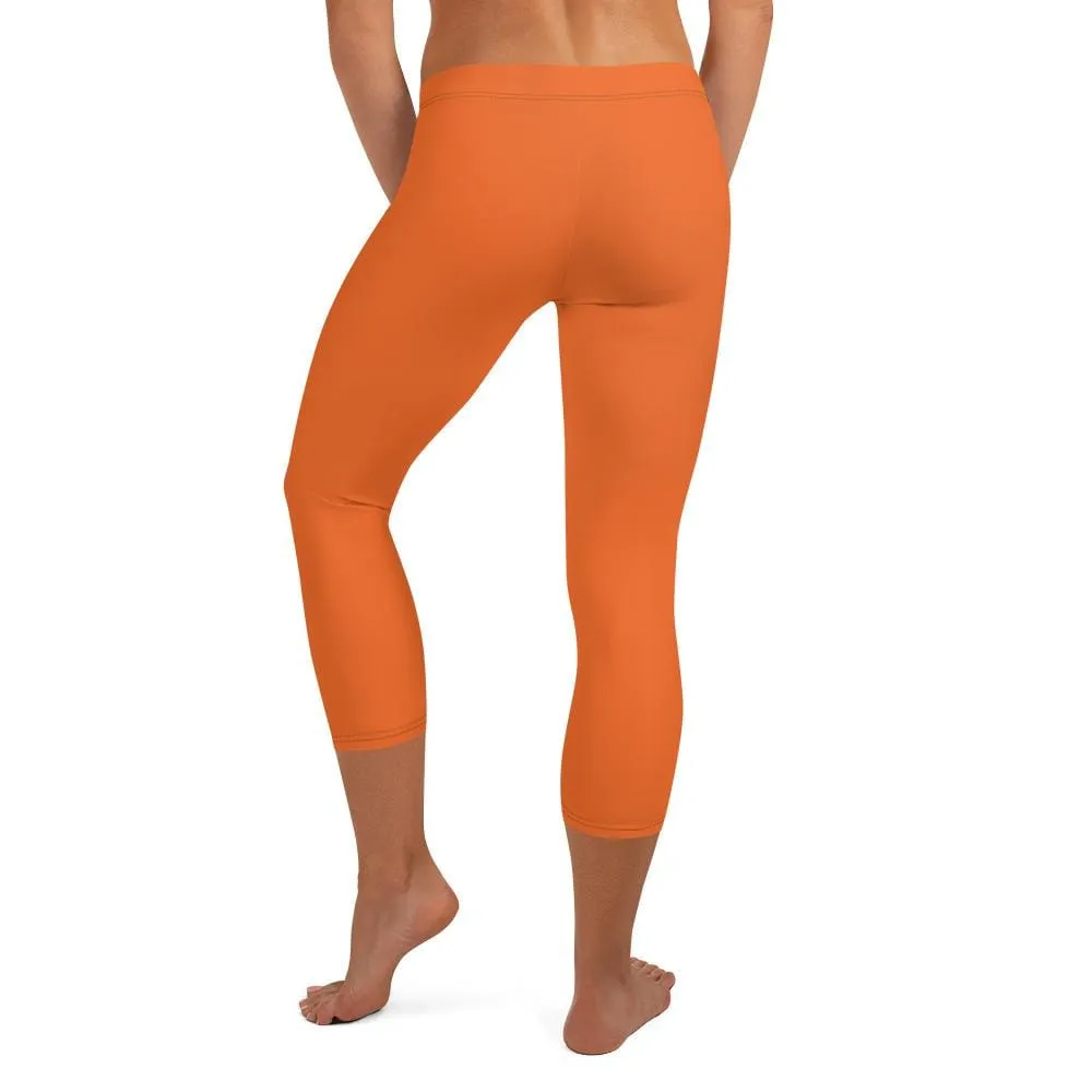 Orange SS Premium Standard ~ Capri Leggings