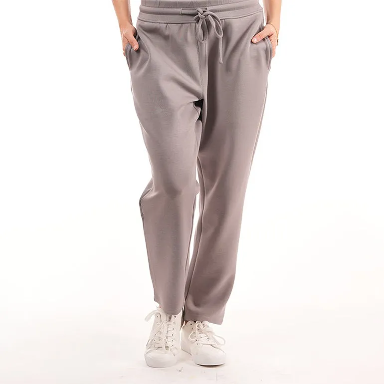 Premium Straight Pants For Women - Steel Grey