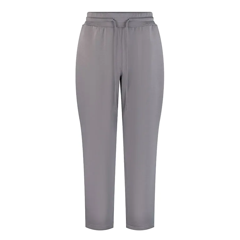 Premium Straight Pants For Women - Steel Grey