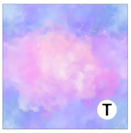 Printed Vinyl & HTV Cotton Candy Patterns 12 x 12 inch sheet