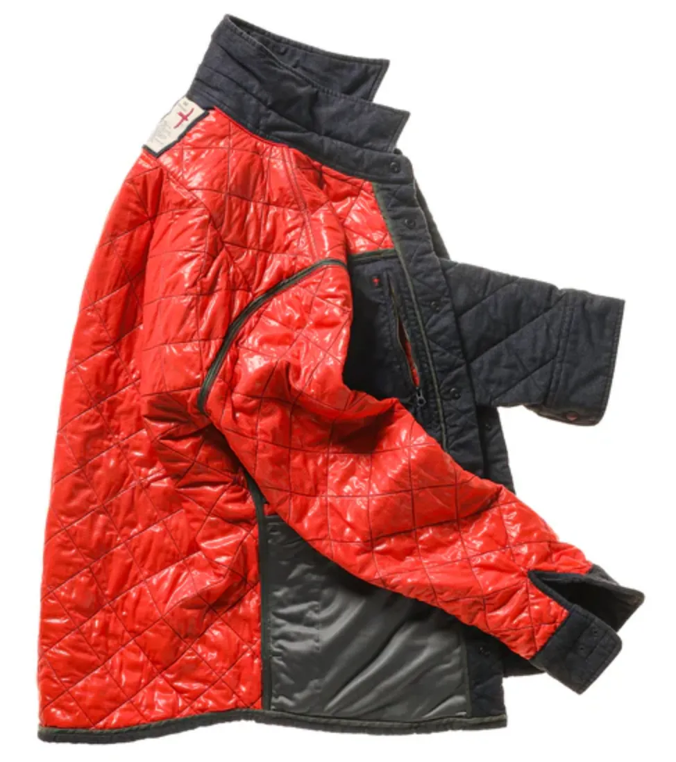 Relwen Tick Weave Shirt Jacket Navy