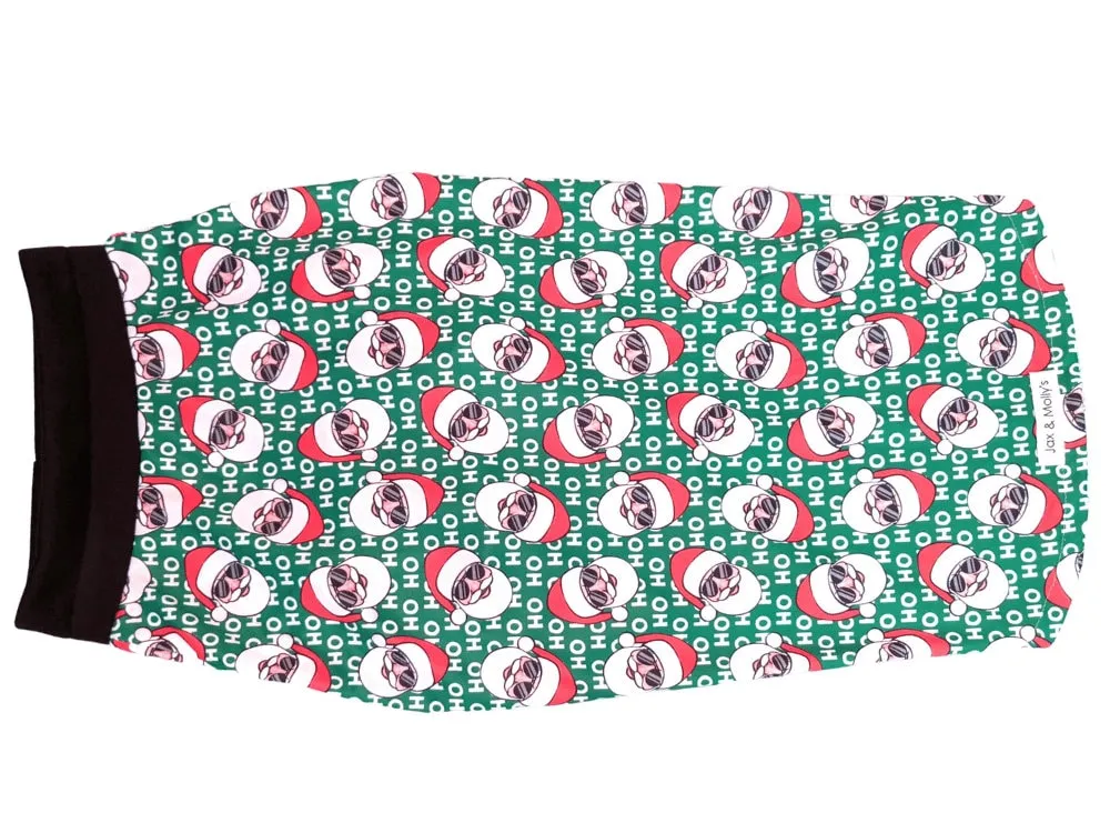 Santa with Shades Dog Pajamas