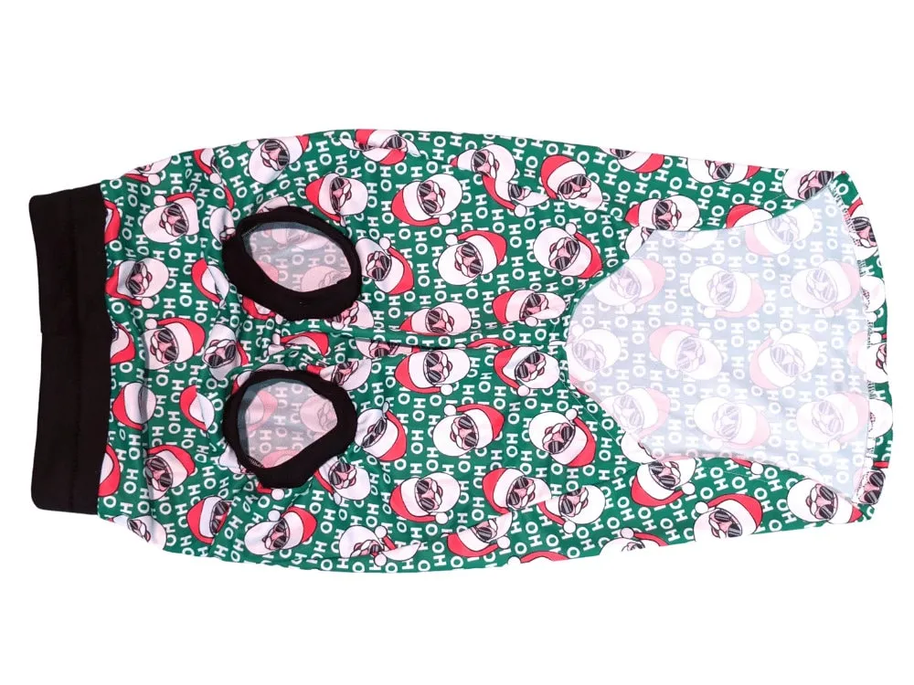 Santa with Shades Dog Pajamas
