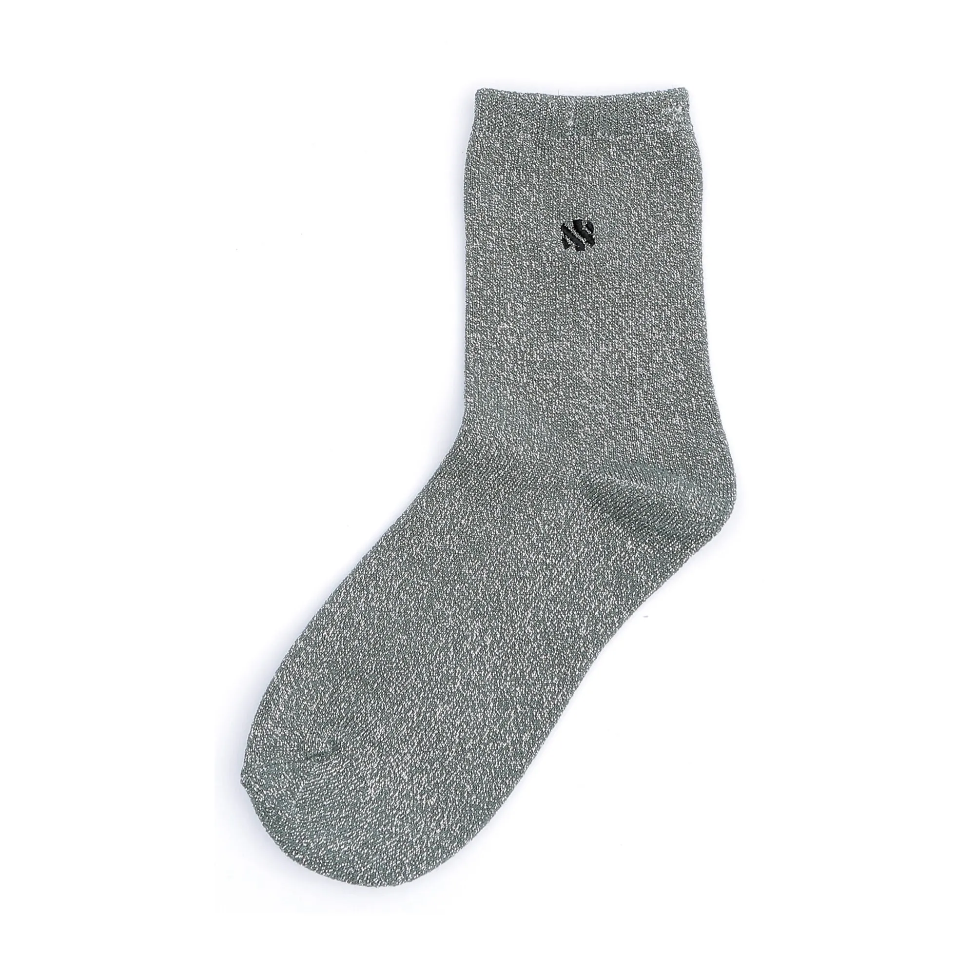 SOCK - glitter sock soft green