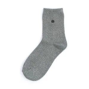 SOCK - glitter sock soft green