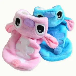 Stitch Angel Dog Costume Fleece Lined Hoodie