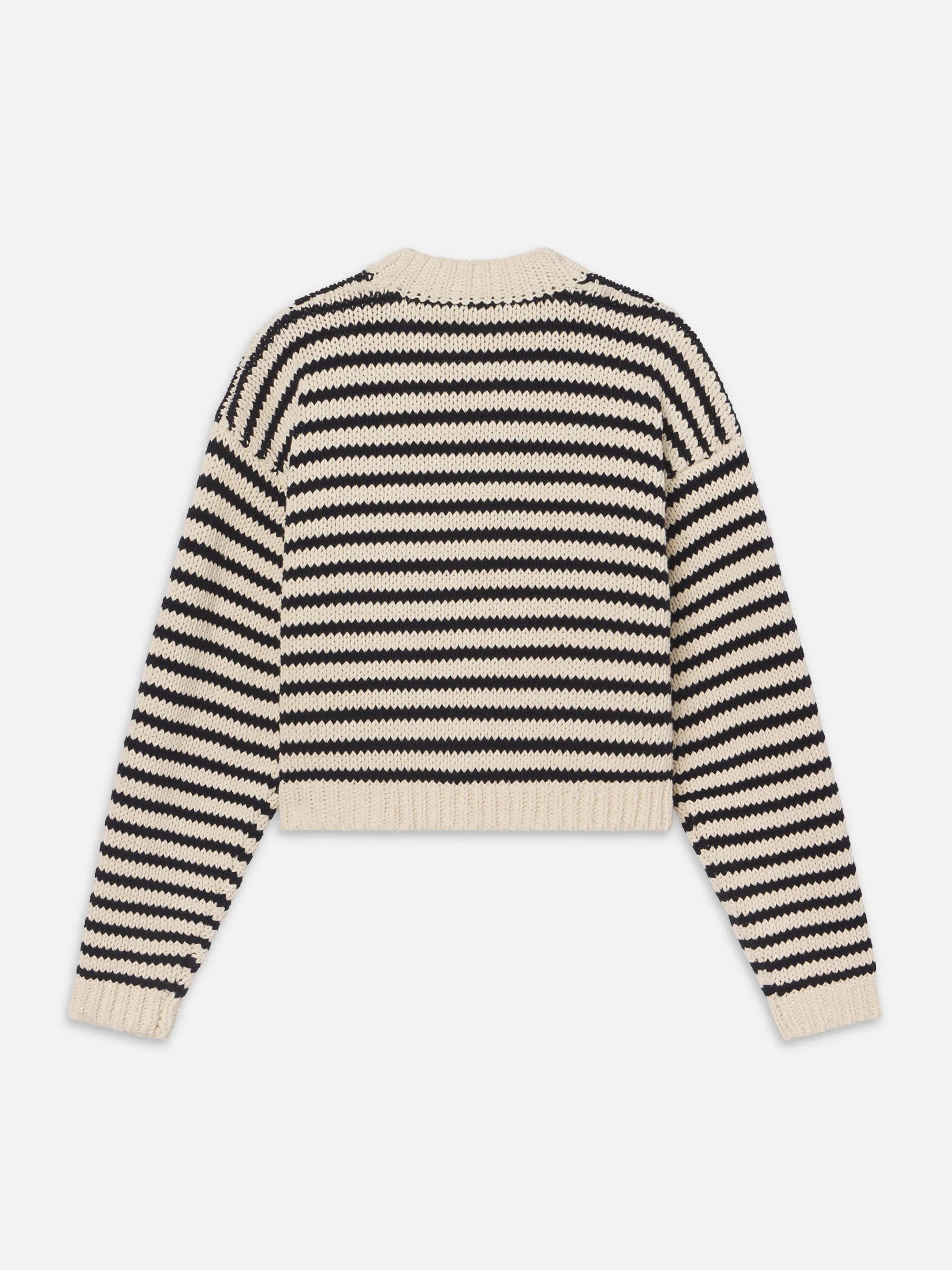 The Striped Chunky Femme Cardi -- Cream Multi