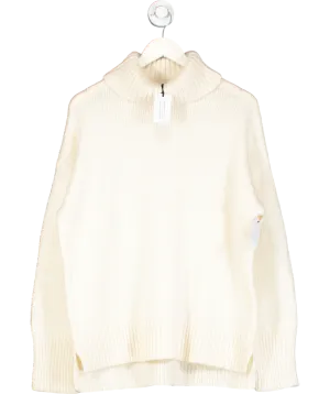 Truly Cream Oversized Roll Neck Jumper UK M