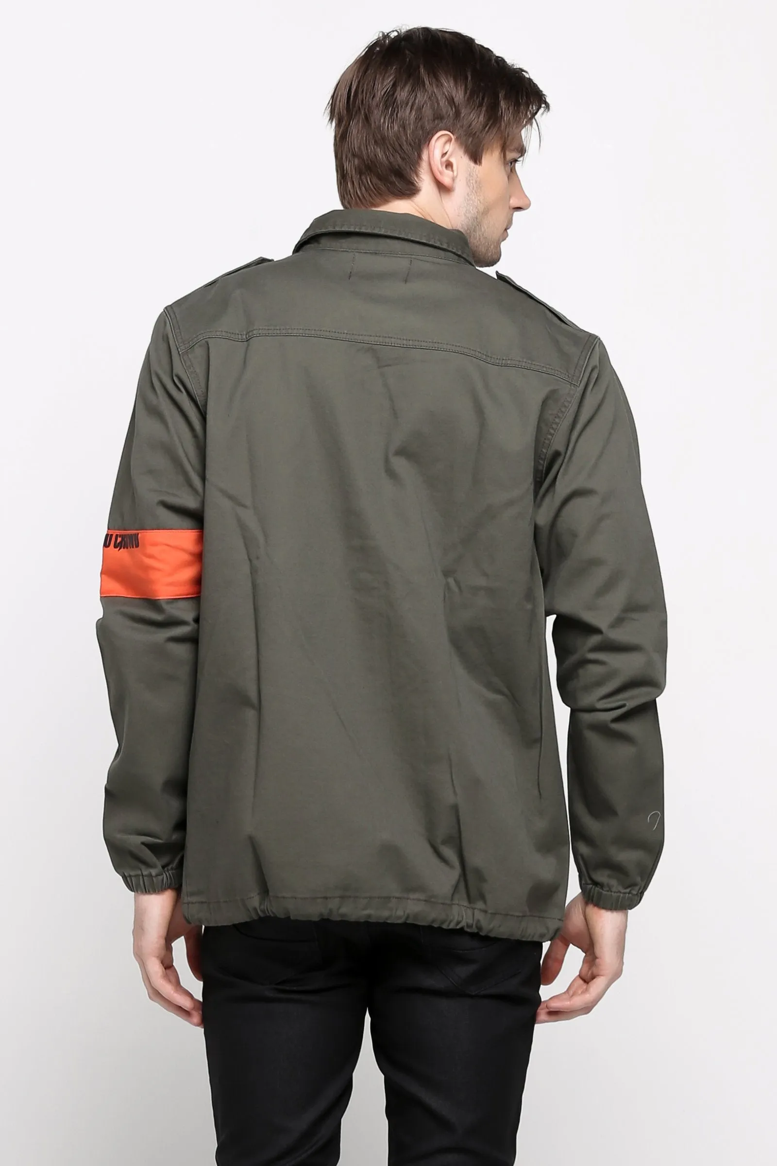 Twill Coach Jacket With Armband