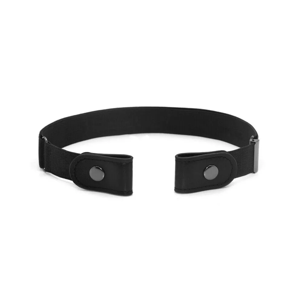 US 2-4 Pack Buckle Free Elastic Belt Women Men Comfortable Adjustable Invisible